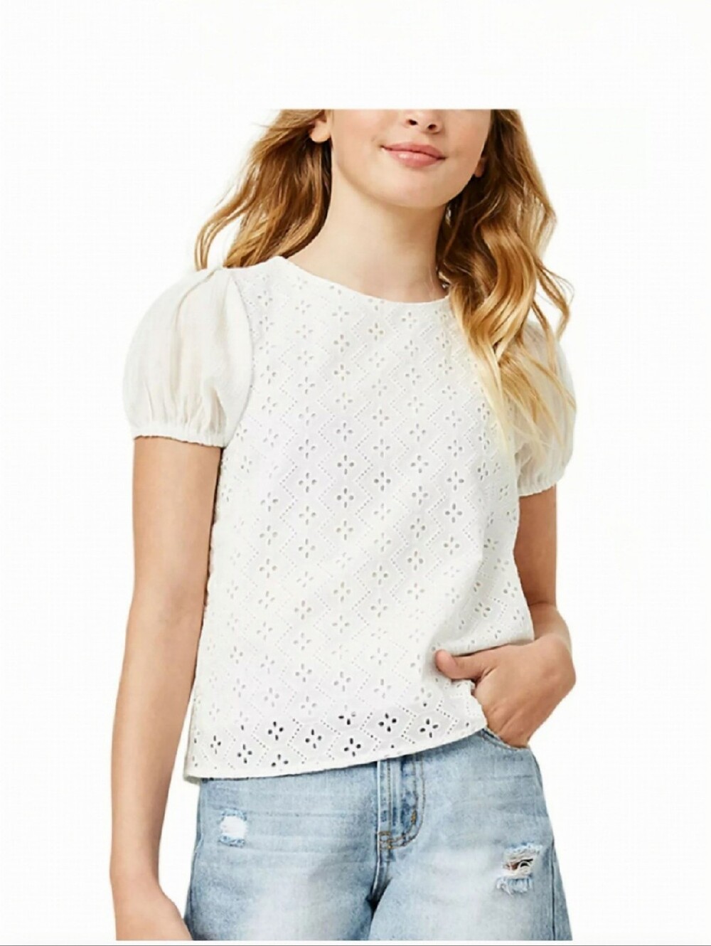 Hayden Girls Eyelet Blouse